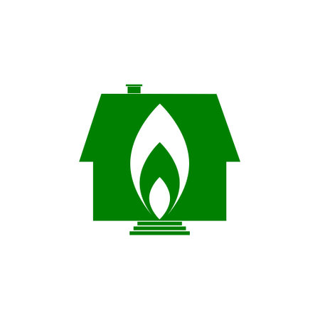 Eco friendly house icon isolated on white backgroundのイラスト素材