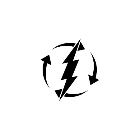 Renewable Energy icon isolated on white backgroundのイラスト素材
