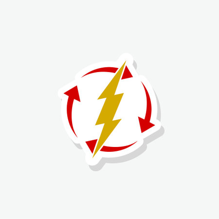 Renewable energy icon isolated on gray backgroundのイラスト素材