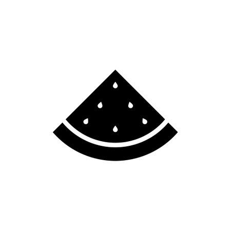 Watermelon ring icon isolated on white backgroundのイラスト素材