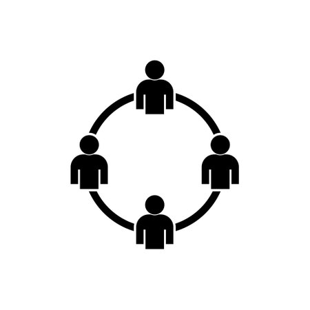 Meeting icon isolated on white backgroundのイラスト素材