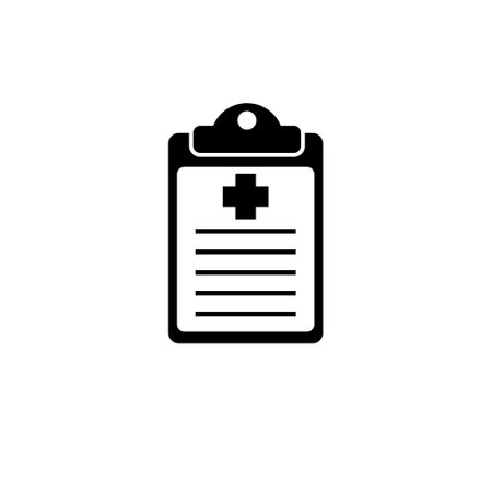 Health report icon isolated on white backgroundのイラスト素材