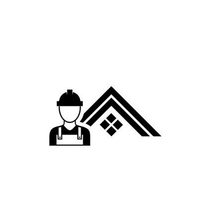 House Worker, Home repair icon isolated on white backgroundのイラスト素材