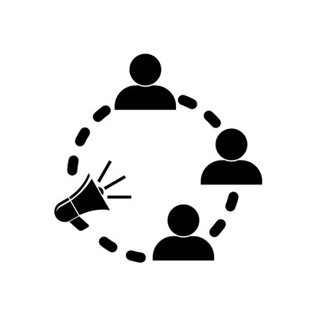 Communicate icon isolated on white backgroundのイラスト素材