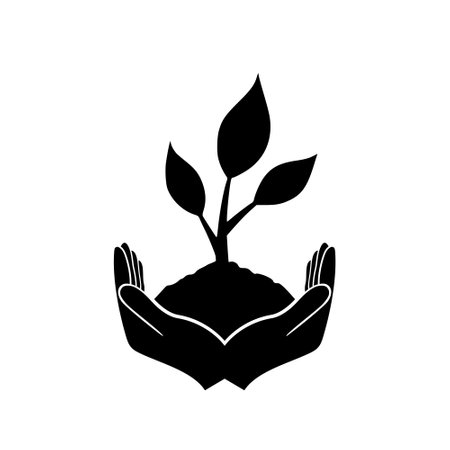 Planting icon isolated on white backgroundのイラスト素材