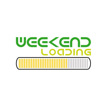 Weekend loading icon isolated on white backgroundのイラスト素材