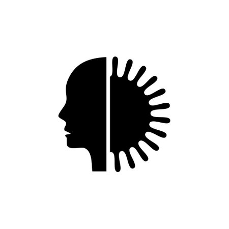 Head virus icon isolated on white backgroundのイラスト素材