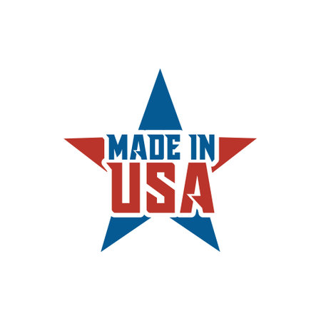 Made in the USA icon isolated on white backgroundのイラスト素材