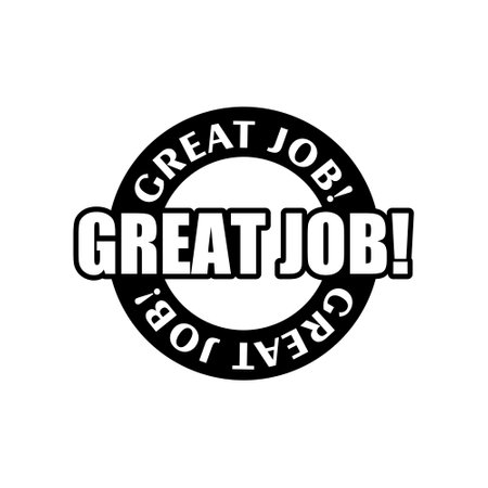 Great job symbol isolated on white backgroundのイラスト素材