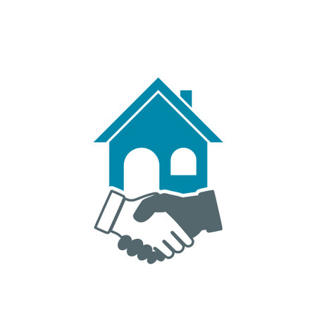 Home Deal Logo Design isolated on white backgroundのイラスト素材