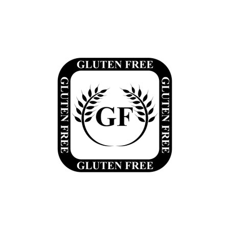 Gluten free icon isolated on white backgroundのイラスト素材