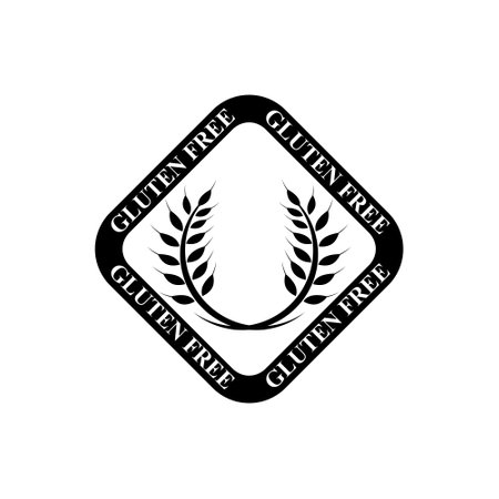 Gluten free icon isolated on white backgroundのイラスト素材