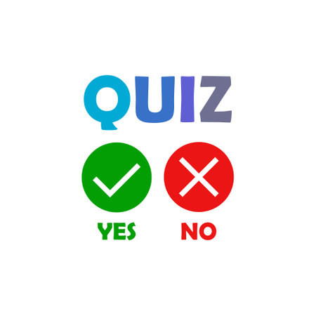 Test quiz logo icon isolated on white backgroundのイラスト素材