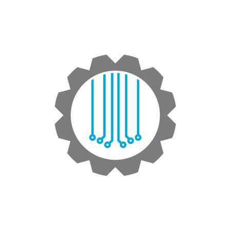 Process icon isolated on white backgroundのイラスト素材