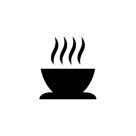 Hot drink icon isolated on white backgroundのイラスト素材
