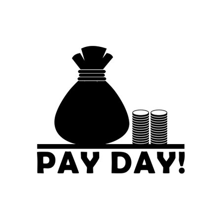 Pay day icon isolated on white backgroundのイラスト素材