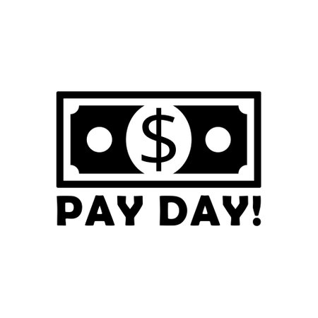 Pay day icon isolated on white backgroundのイラスト素材