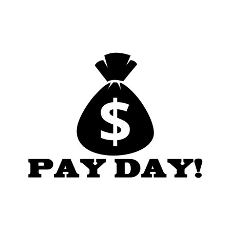 Pay day icon isolated on white backgroundのイラスト素材
