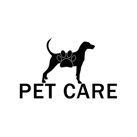 Pet care sign icon isolated on white backgroundのイラスト素材