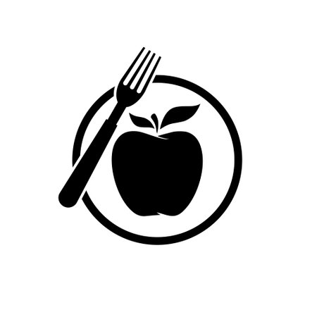 Healthy food icon isolated on white backgroundのイラスト素材