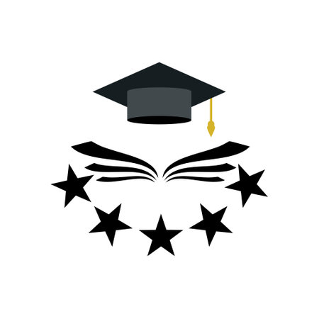 Education Logo icon design Template isolated on white backgroundのイラスト素材