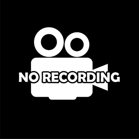 No video recording camera icon isolated on dark backgroundのイラスト素材