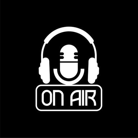 On air dark iconのイラスト素材