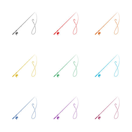 Fishing rod iconのイラスト素材