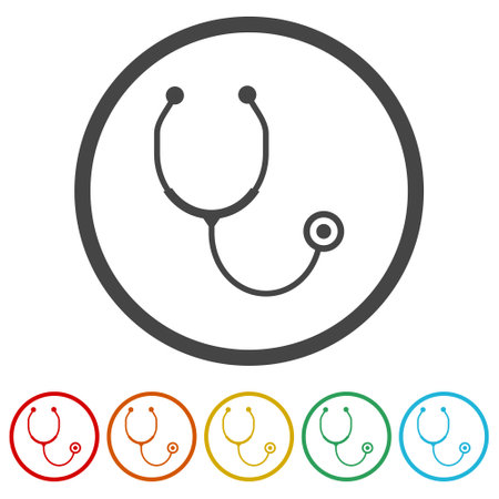Stethoscope iconのイラスト素材