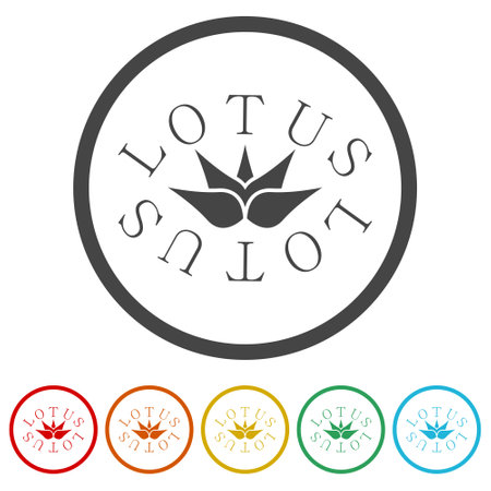Lotus iconのイラスト素材