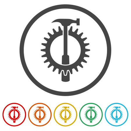 Repair tool iconのイラスト素材