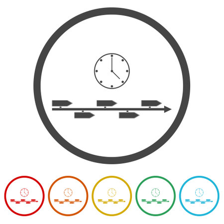 Timeline iconのイラスト素材