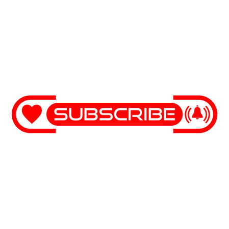 Subscribe button iconのイラスト素材