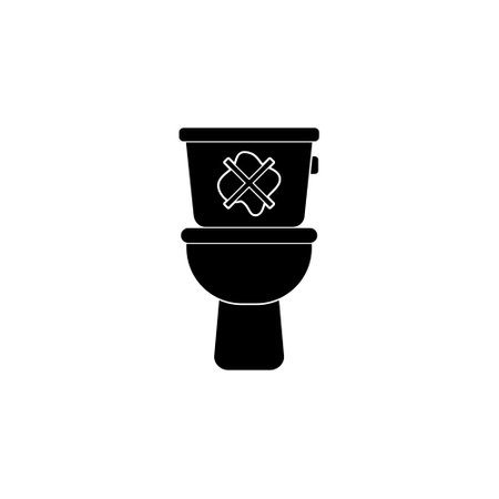 Do not litter in the toilet iconのイラスト素材