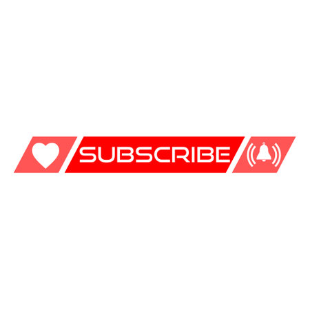 Subscribe button iconのイラスト素材