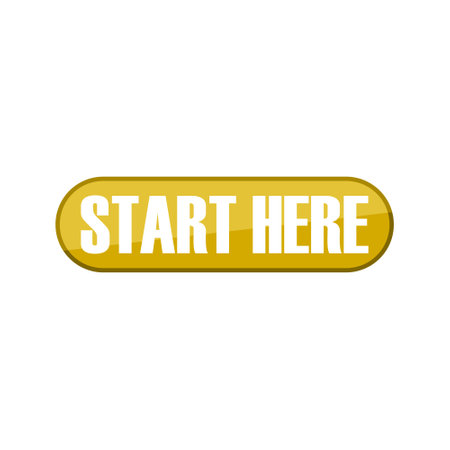 Start here iconのイラスト素材