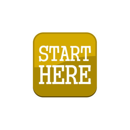 Start here iconのイラスト素材