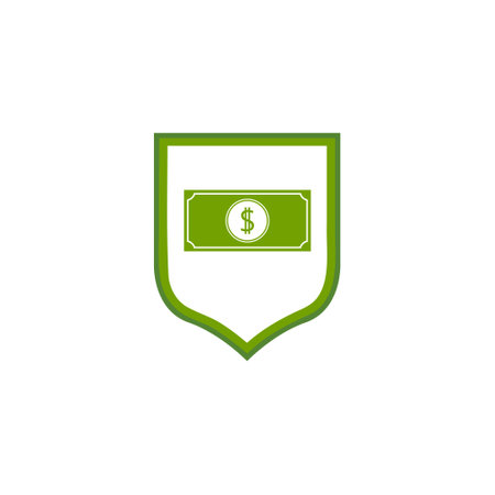 Money Security Logo dollar shieldのイラスト素材