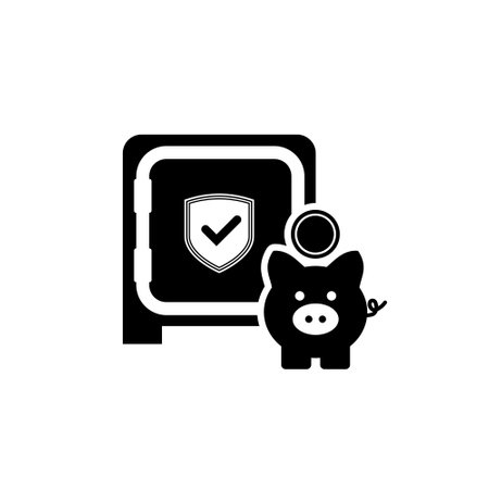 Piggy bank safe iconのイラスト素材