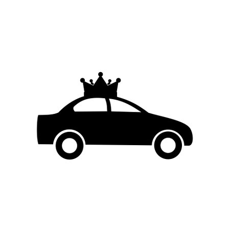 Car crown iconのイラスト素材