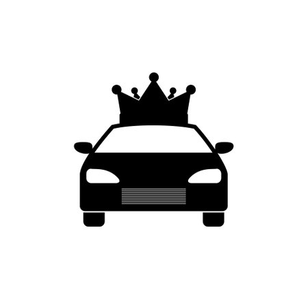 Car crown iconのイラスト素材