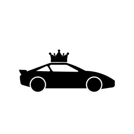 Car crown iconのイラスト素材