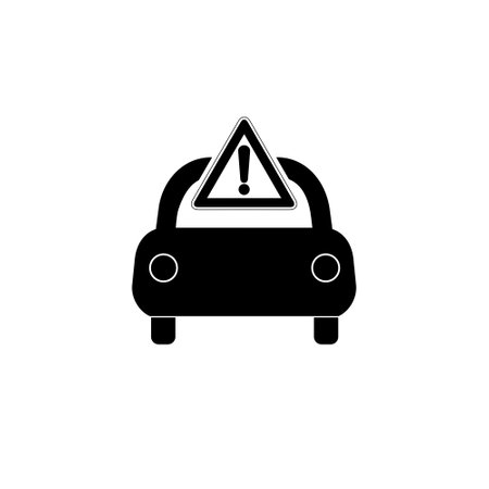 Car warning iconのイラスト素材