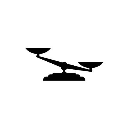 Mechanical scales balance iconのイラスト素材