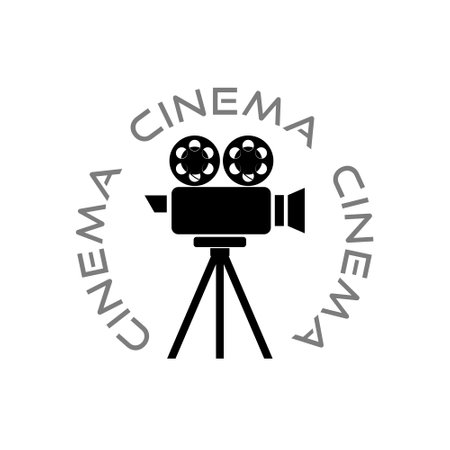 Cinema sign Video camera iconのイラスト素材