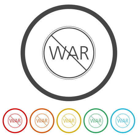No war sign ring iconのイラスト素材