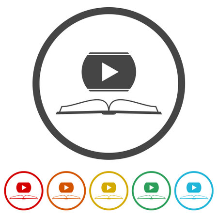 Video tutorial icon ringのイラスト素材