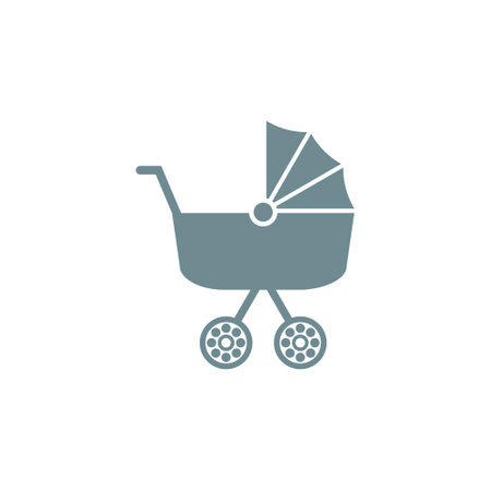 Baby stroller iconのイラスト素材