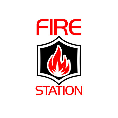 Fire station iconのイラスト素材