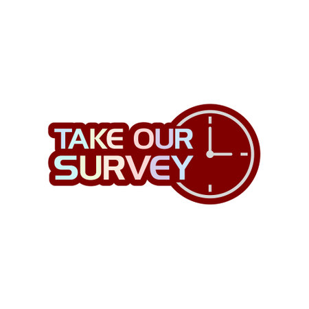 Take our survey iconのイラスト素材